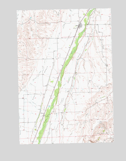 Roberts, MT USGS Topographic Map