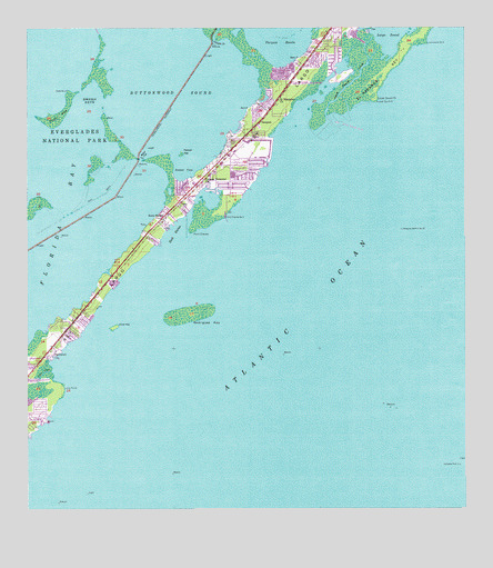 Rock Harbor, FL USGS Topographic Map