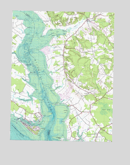 Rock Point, MD USGS Topographic Map