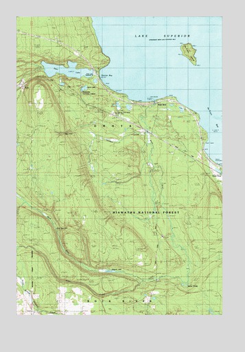 Rock River, MI USGS Topographic Map