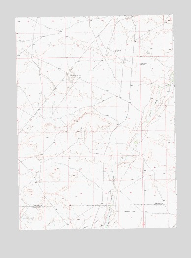 Big Sandy Reservoir SE, WY USGS Topographic Map