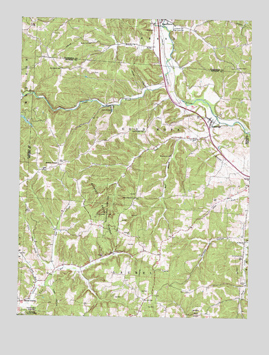 Rockbridge, OH USGS Topographic Map
