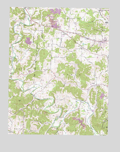 Rodney, OH USGS Topographic Map