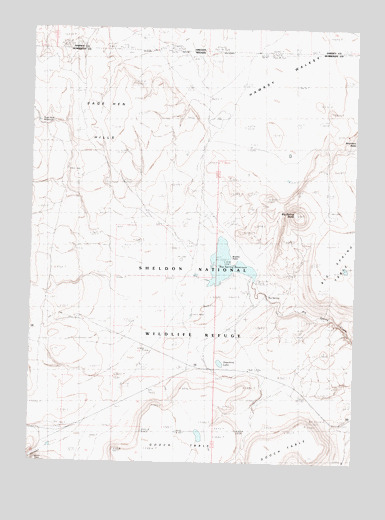 Big Spring Butte, NV USGS Topographic Map