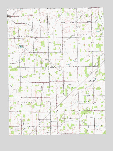 Roll, IN USGS Topographic Map