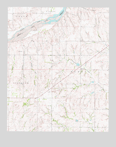Roll SE, OK USGS Topographic Map