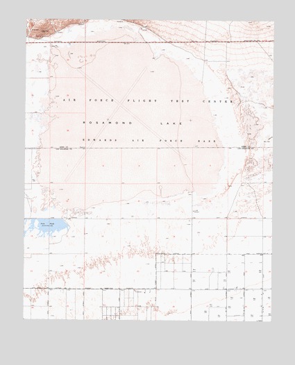 Rosamond Lake, CA USGS Topographic Map