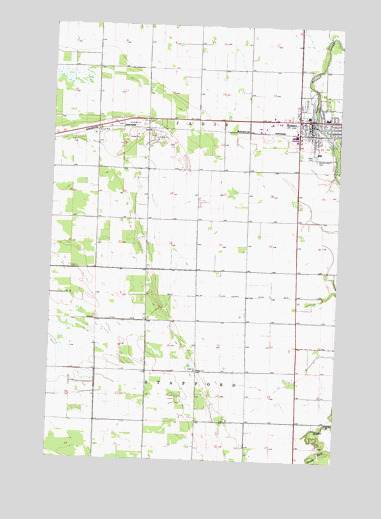 Roseau, MN USGS Topographic Map