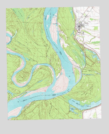Rosedale, MS USGS Topographic Map