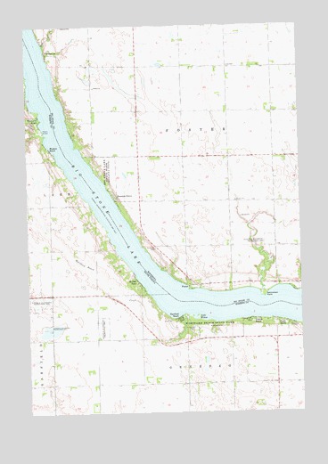 Big Stone Lake West, MN USGS Topographic Map