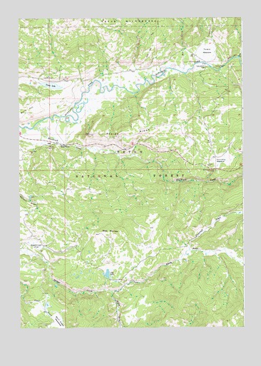Rosies Ridge, WY USGS Topographic Map