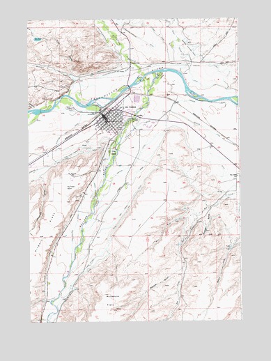Big Timber, MT USGS Topographic Map