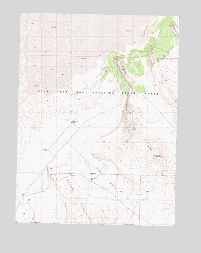 Round Mountain, UT USGS Topographic Map