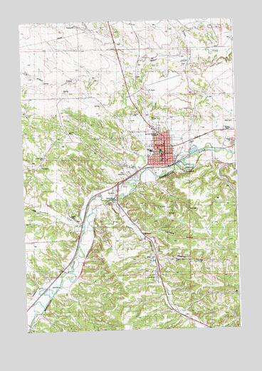 Roundup, MT USGS Topographic Map