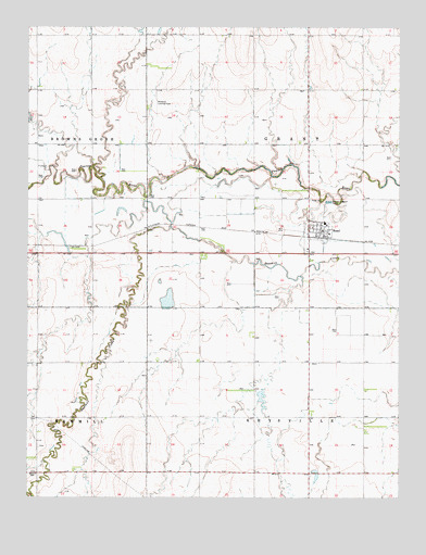 Rozel, KS USGS Topographic Map