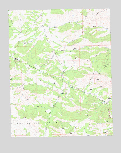 Ruby Canyon, CA USGS Topographic Map