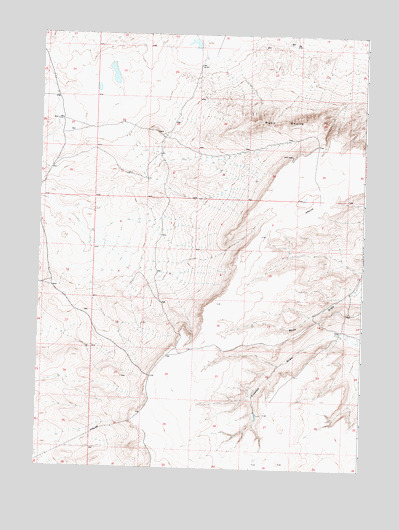 Ruby Knolls, WY USGS Topographic Map