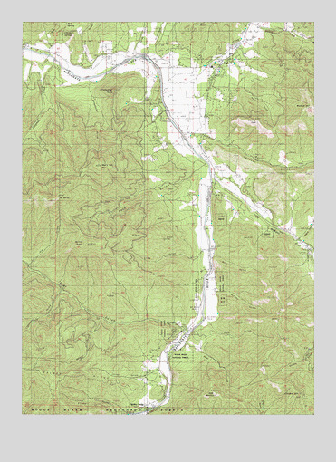 Ruch, OR USGS Topographic Map