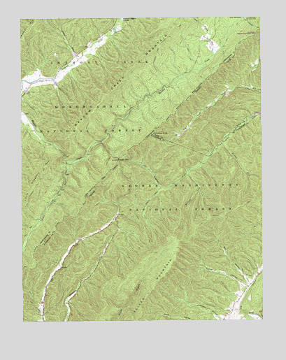 Rucker Gap, VA USGS Topographic Map