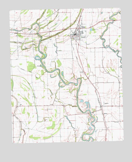 Ruleville, MS USGS Topographic Map