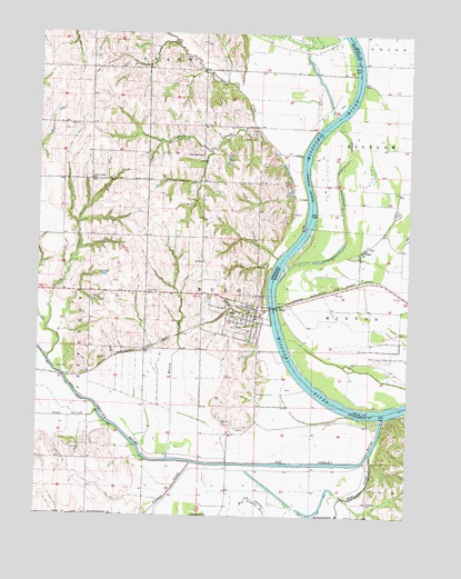Rulo, NE USGS Topographic Map