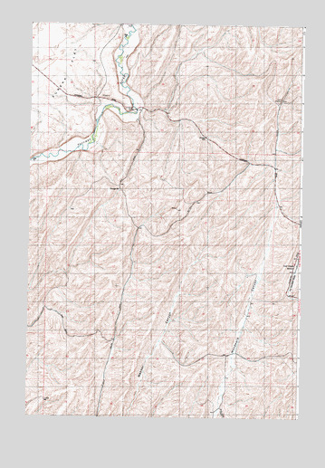 Rulo, WA USGS Topographic Map