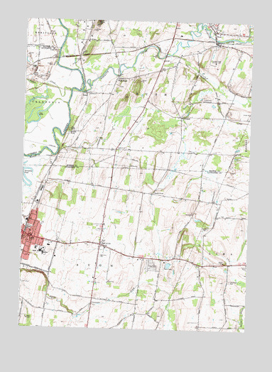 Rush, NY USGS Topographic Map