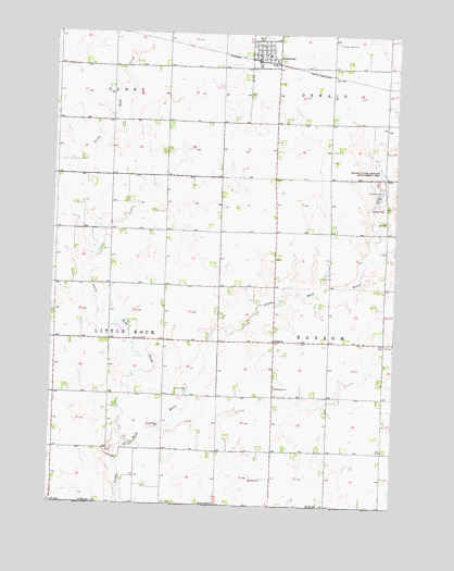 Rushmore, MN USGS Topographic Map