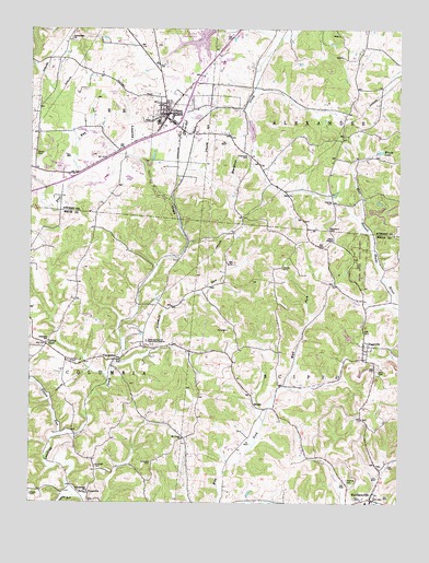 Albany, OH USGS Topographic Map
