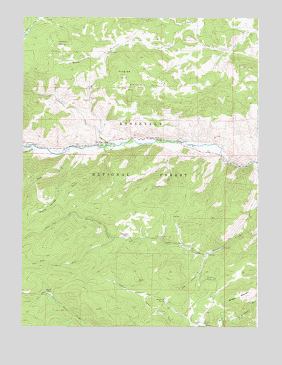 Rustic, CO USGS Topographic Map