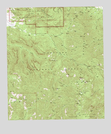 Rustler Park, AZ USGS Topographic Map
