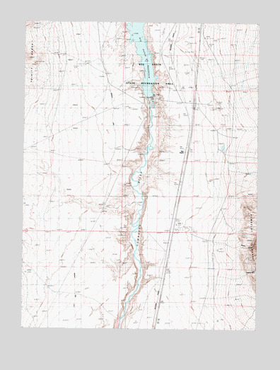 Rye Patch Dam, NV USGS Topographic Map