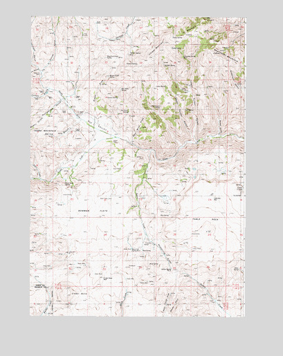 Rye Valley, OR USGS Topographic Map
