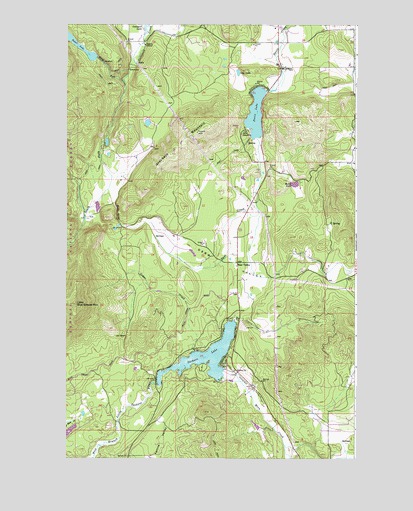 Sacheen Lake, WA USGS Topographic Map