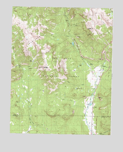 Saddle Mountain, CO USGS Topographic Map