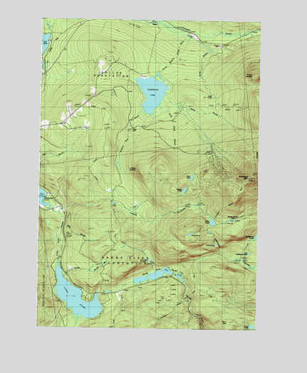 Saddleback Mountain, ME USGS Topographic Map