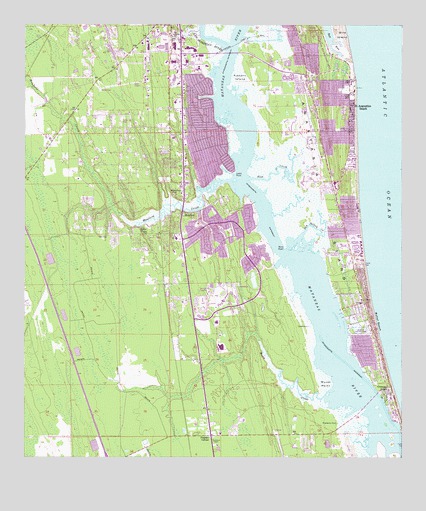 St Johns County Elevation Map Saint Augustine Beach, FL Topographic Map   TopoQuest