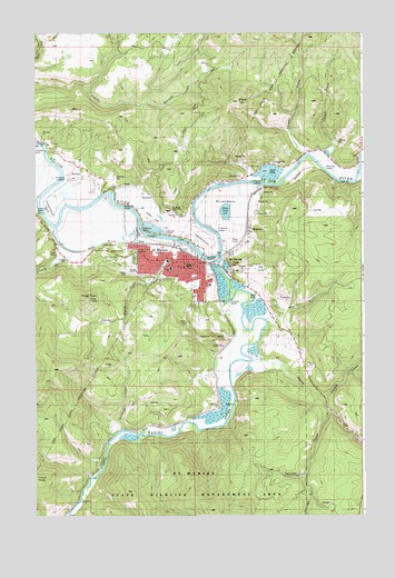 Saint Maries, ID USGS Topographic Map