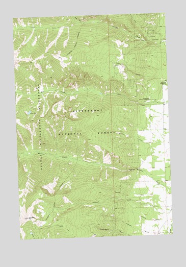 Saint Mary Peak, MT USGS Topographic Map