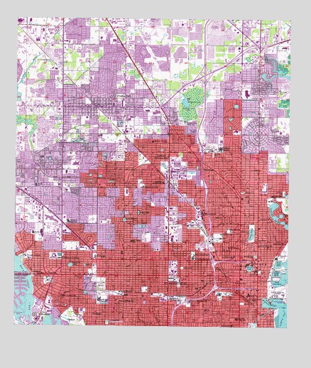 Saint Petersburg, FL USGS Topographic Map