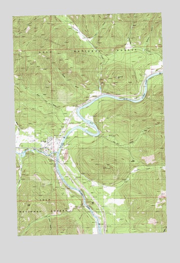 St Regis Montana Map Saint Regis, Mt Topographic Map - Topoquest