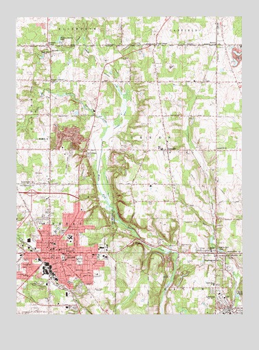 Salem, OH USGS Topographic Map