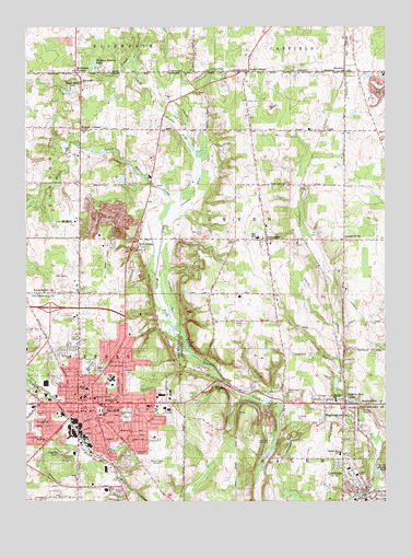 Salem, OH USGS Topographic Map