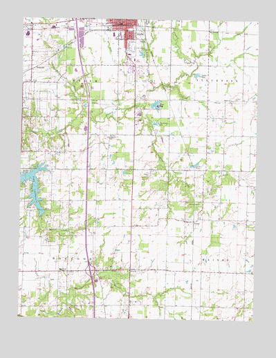 Salem South, IL USGS Topographic Map