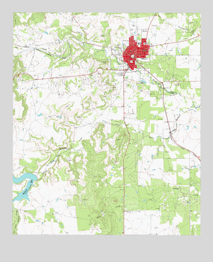 Albany, TX USGS Topographic Map
