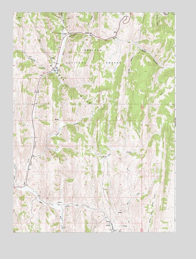 Salt Flat, WY USGS Topographic Map