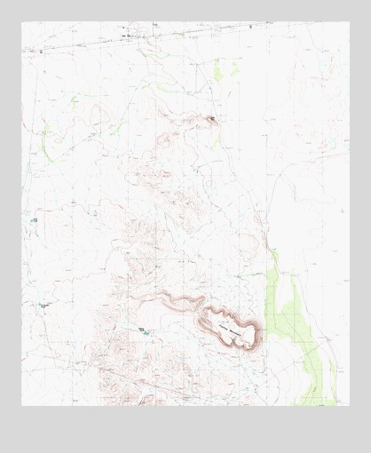 Salt Flat, TX USGS Topographic Map