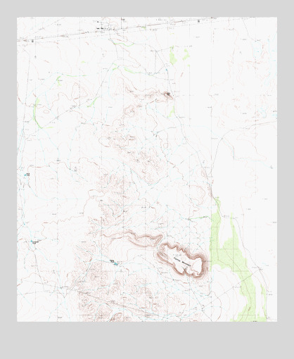 Salt Flat, TX USGS Topographic Map