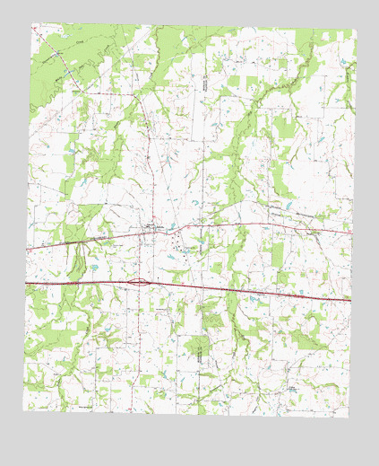 Saltillo, TX USGS Topographic Map