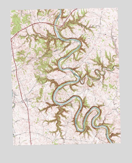 Salvisa, KY USGS Topographic Map